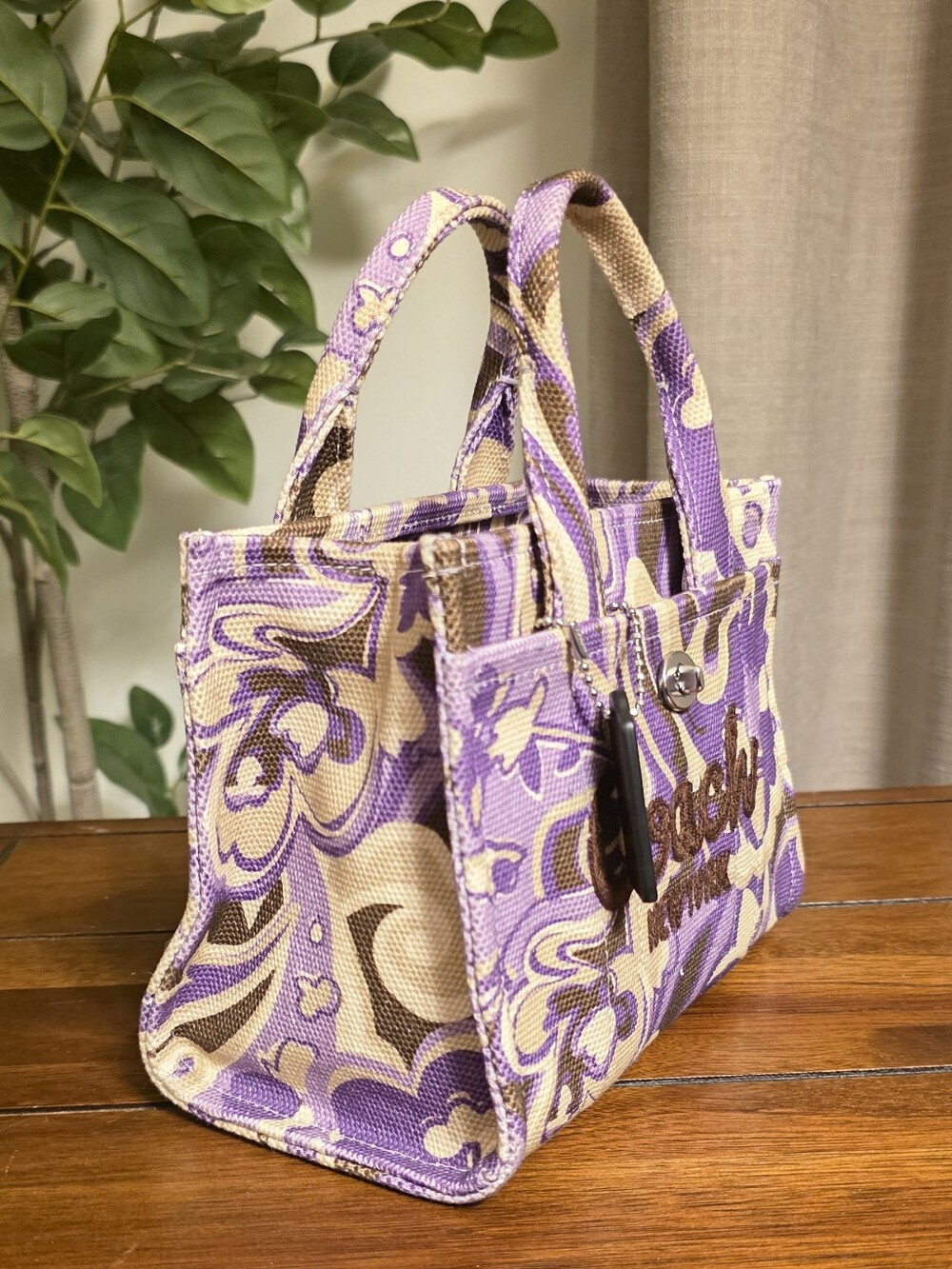 Coach Cargo Tote Bag 20 with Paisley Print - Picture 4 of 10